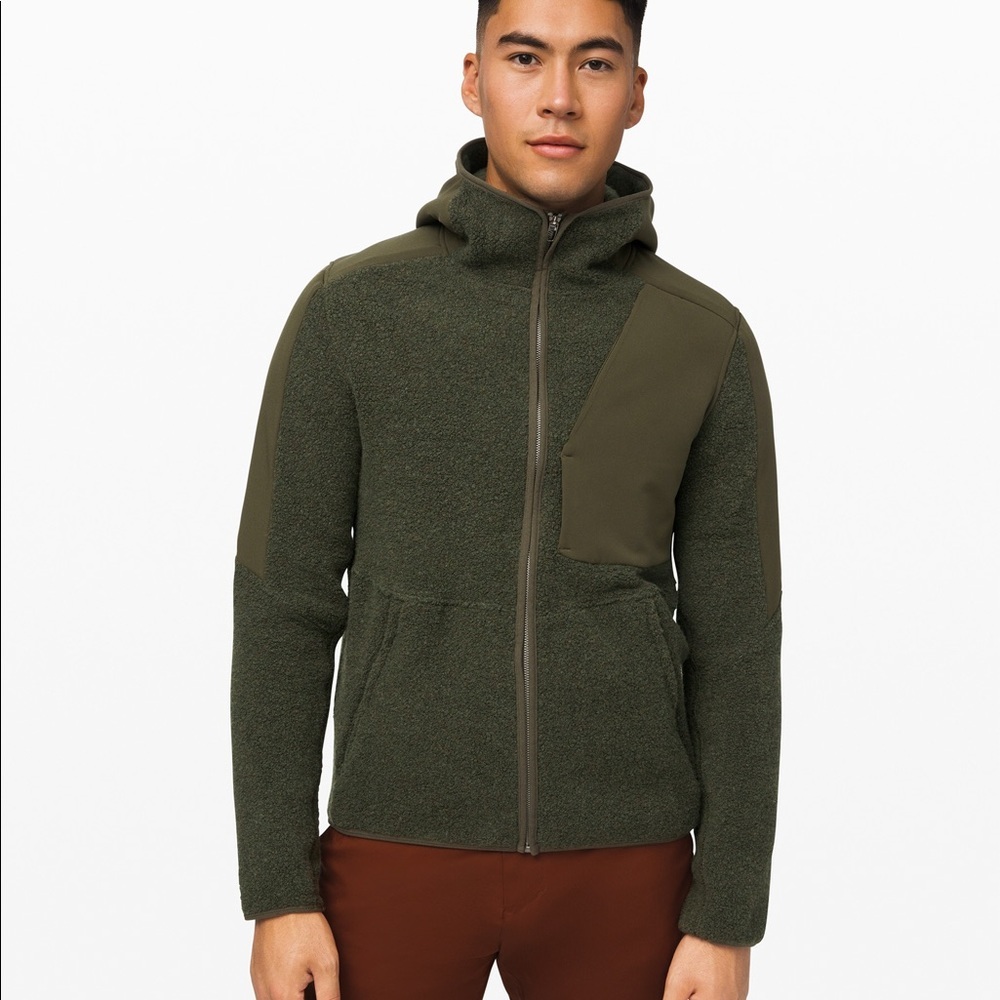 Lululemon Tundra Trek Full Zip Dark olive
